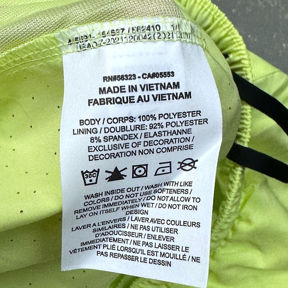 Nike Challenger 5” Running Shorts DR8760-736 Volt Yellow XL Brief Lining - Picture 13 of 14